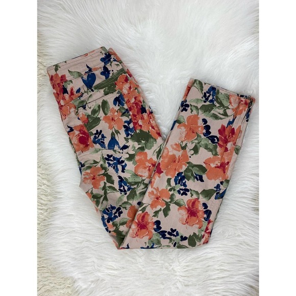 Chico's Women's 0 Tan Perfect Stretch Girlfriend Slim Ankle Jeans - Picture 1 of 7